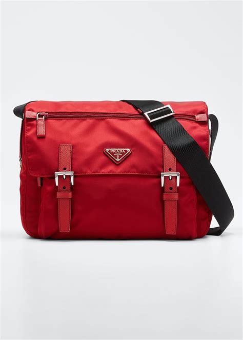 prada nylon messenger bag red|prada messenger bag sale.